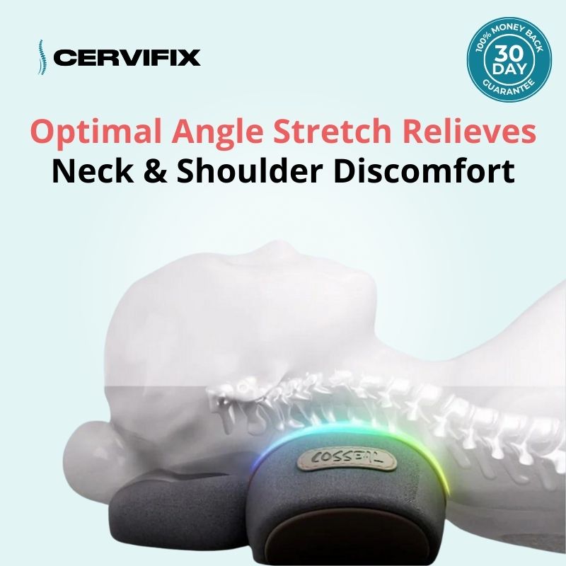 Cervifix™ Neck Traction Massager + Foam Pillow